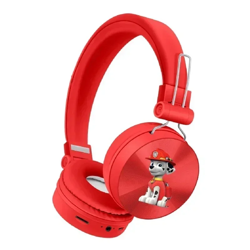 Color: Brown - Paw Cartoon Patrols Chase Skye 5.0 Bluetooth Headset Folding Series Wireless Sports Wireless Headset Cartoon Earphones Gift