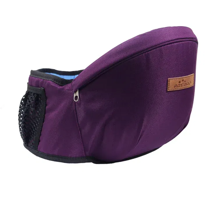 Color: PURPLE - Baby Carrier Waist Stool Walkers Baby Sling Hold Waist Belt Backpack Hipseat Belt Kids Adjustable Infant Hip Seat
