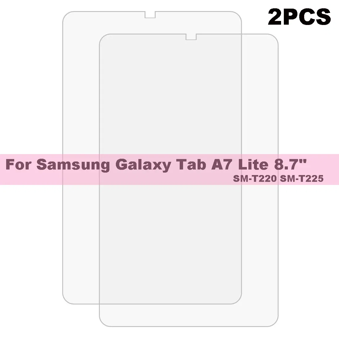 Color: black - 2PCS Screen Protector Tempered Glass For Samsung Galaxy Tab A7 T220 T500 A8 X200 A9 S6 S7 T870 S8 X700 S9 Lite FE Plus Gen Film