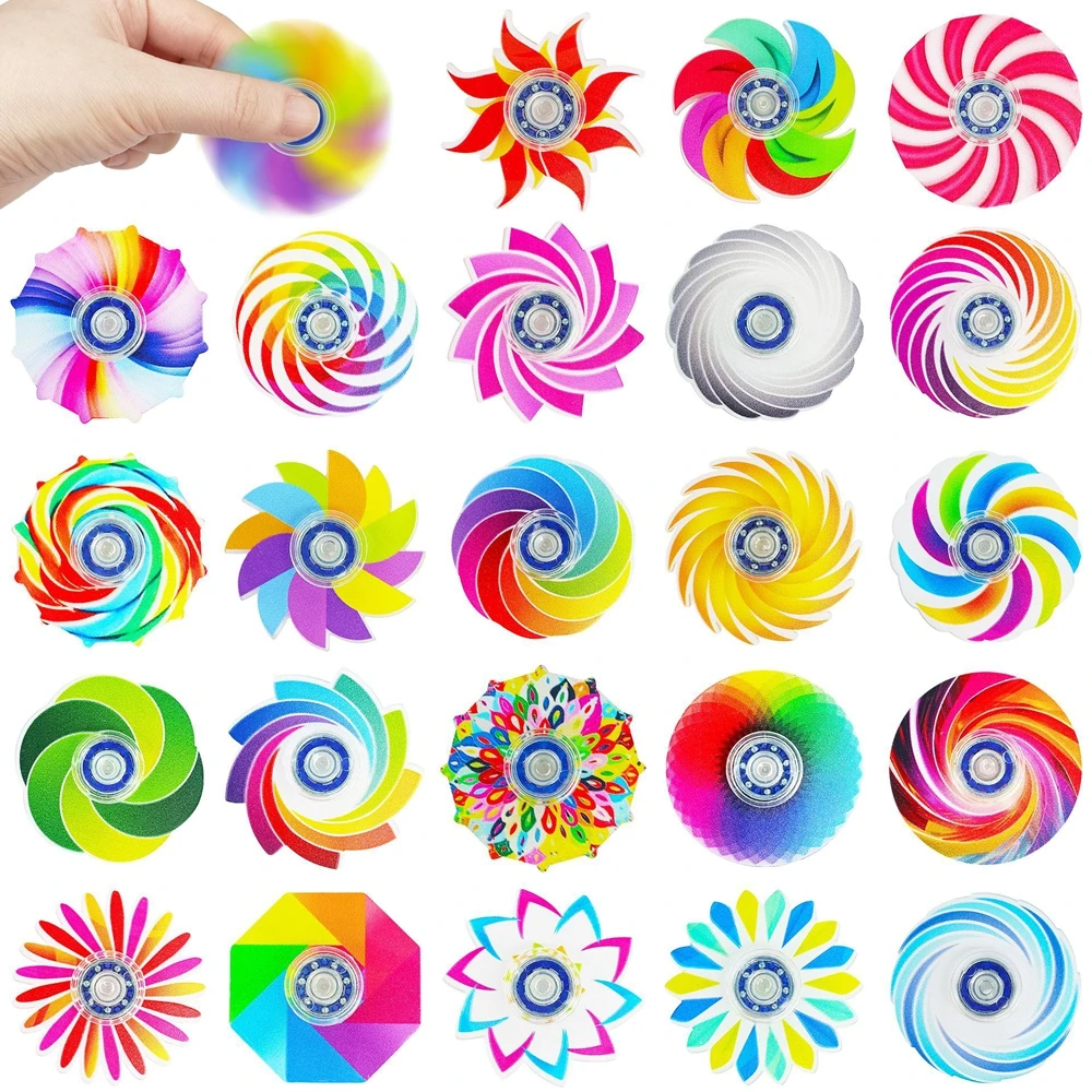 24PCS Mini Fidget Spinners Anxiety Stress Relief Sensory Toys for ADHD Birthday Gifts Party Favors Classroom Prizes Supplies