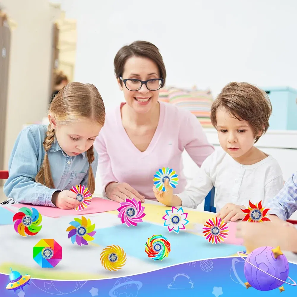 24PCS Mini Fidget Spinners Anxiety Stress Relief Sensory Toys for ADHD Birthday Gifts Party Favors Classroom Prizes Supplies