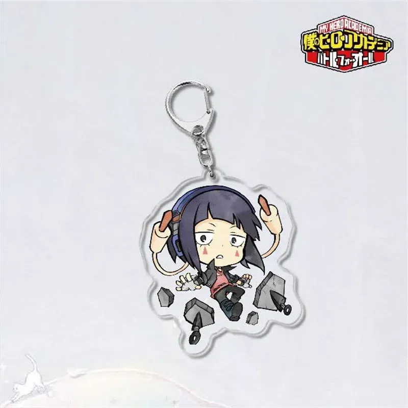 Color: PURPLE - Anime My Hero Academia? Midoriya Izuku Cosplay Keyrings Acrylic Figure Key Chains Bakugou Katsuki Keychain For Bags Fans Gift