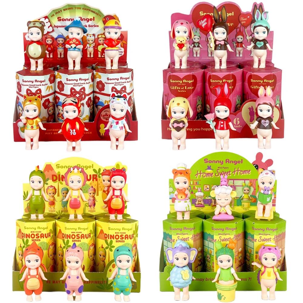 Color: Brown - Angel Good Luck Standing posture Sunny Angel Doll Blind Box Hot Selling Trendy Play Handmade Car Cake Ornament