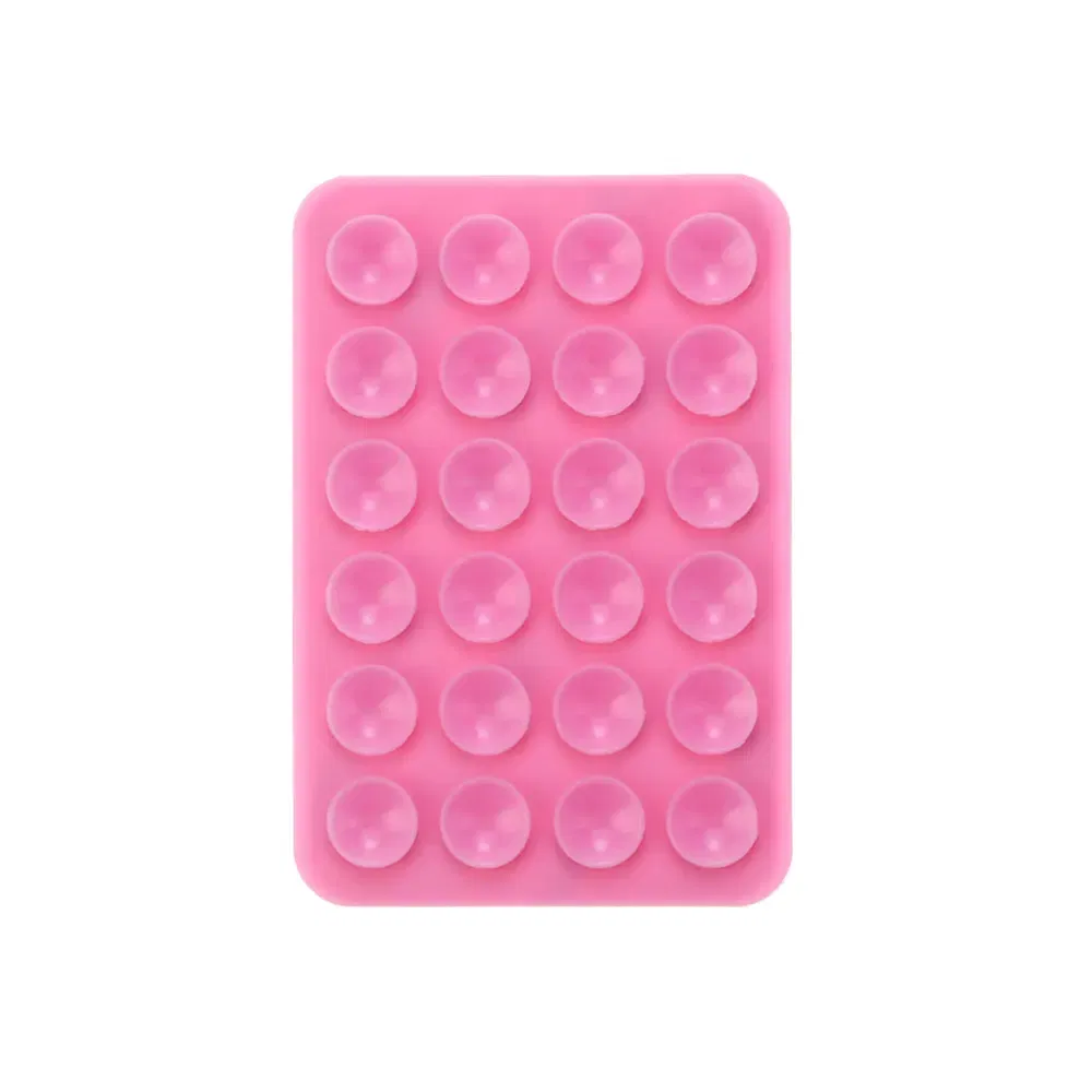 Color: army green - Silicone World Square Silicone Mobile Phone Fixing Suction Cup Car Mounted Bracket Phone Case Universal Anti Slip Suction Cup