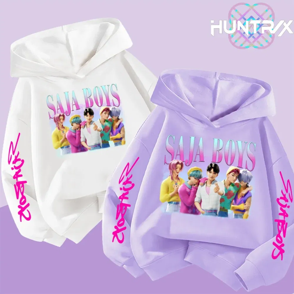 Color: Brown, Kid Size: 7 - k-pop sajaboys Christmas Kpop Witch Hunt Group Autumn/Winter Cartoon Hoodie Set for Boys, Girls & Kids ?»?