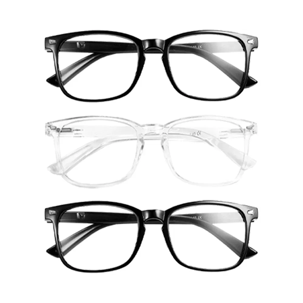Frame Color: black - 1/2/3/4/5PCS VOPHA Auto-Focus Reading Glasses Lightweight PC Frame, Unisex Design | Ideal for Computer Use & Perfect Gift Choice