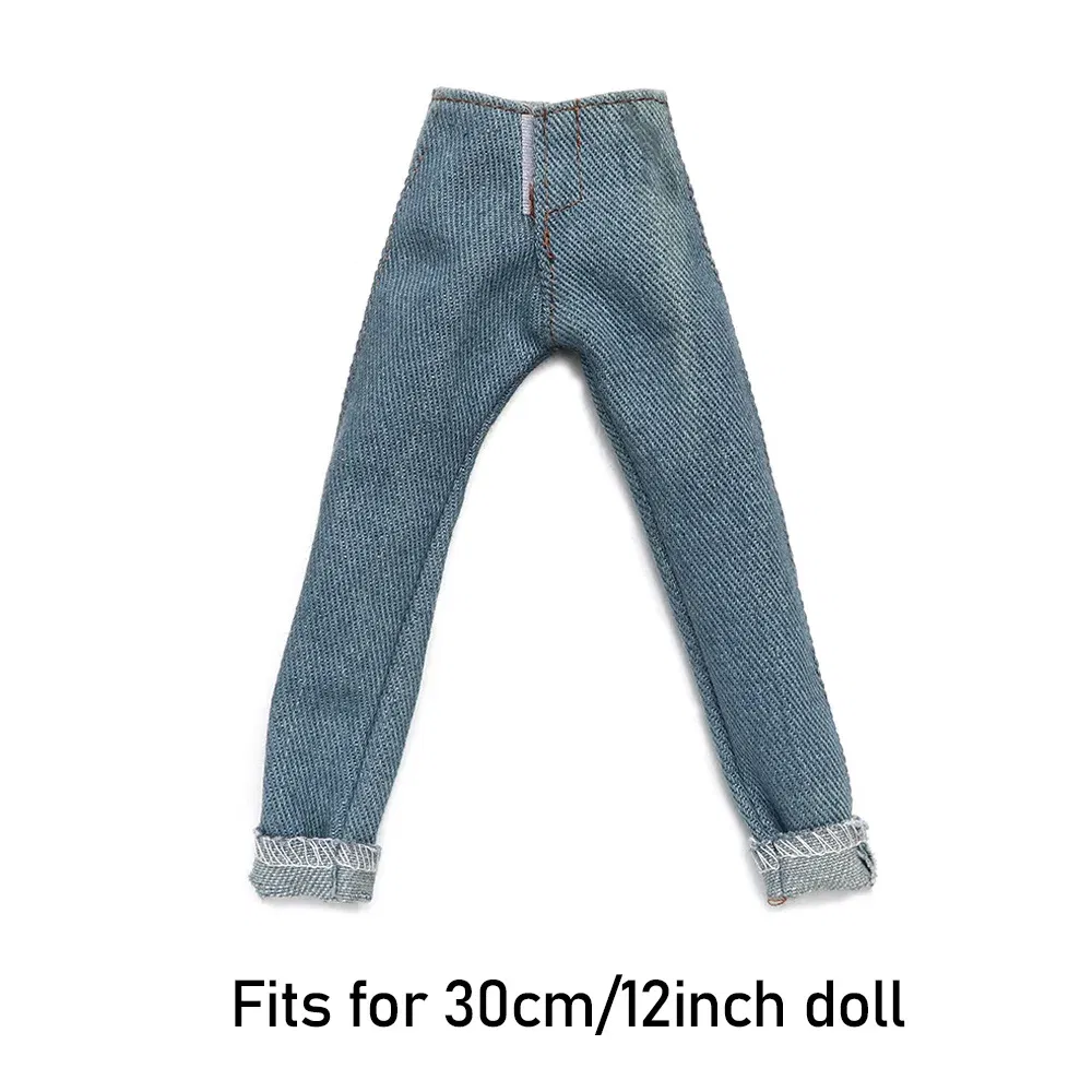 Color: plum - High Quality 1/6 Male Doll Clothes Jeans Pants For Ken Doll Trousers Boyfriend Ken Prince Male Doll Casual Wear Doll Accessories