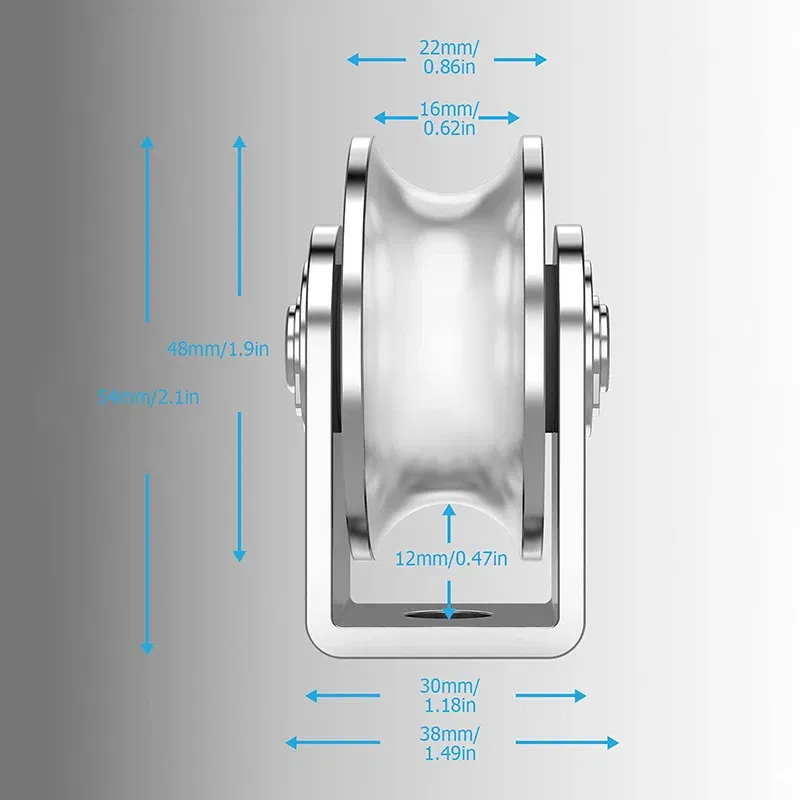 Ships From: CHINA, Type: Single-Wheel - Wheel Pulley 304 Stainless Steel Heavy Duty Track Wheel Rigid Caster Sliding Gate Roller Wheel Detachable Duplex Bearing