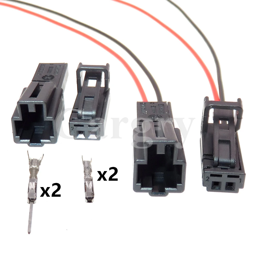 Color: WHITE - 1 Set 2P Automobile Speaker Wire Harness Socket with Wires AC Assembly for VW Audi 1-1534113-1 1534155-1 4B0971832 4E0972575