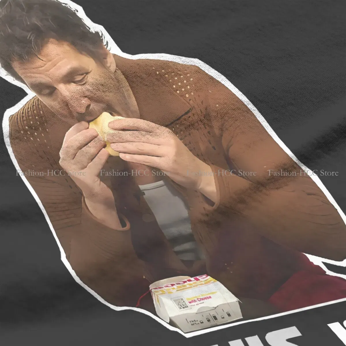 Color: black, Size: S - This Is The Way Eating Empanada Fashion Polyester TShirts Pedro Pascal American Actors Momen Style Streetwear T Shirt O Neck