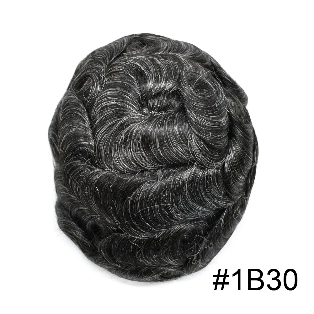 Toupee Color: 6RD#, Toupee Density: 90%, Length: 6 inches, Ships From: CHINA, Toupee Size: 8x10 - Men Toupee Hair Systems Ultra Thin Skin 0.06MM V-LOOP Capillary Prosthesis Invisible Hairline Real Human HairPieces Hair Units