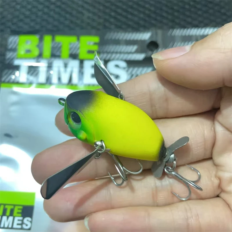 Color: WHITE - luretv Japanese JACKALL SAME STYLE MICRO POMPADOUR Small Water Cicada 6.5g