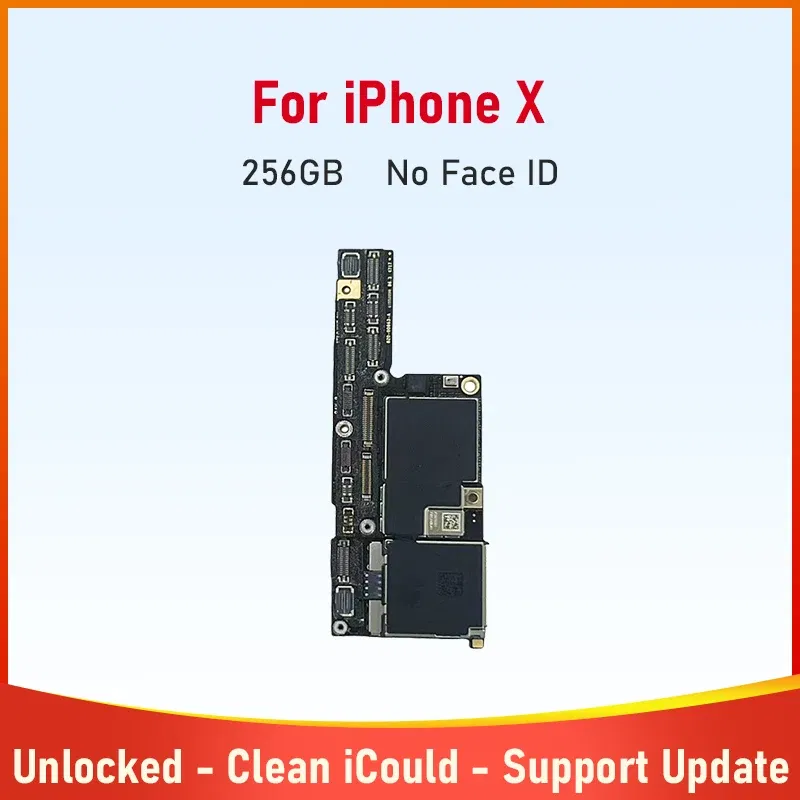 Color: Blue, Ships From: CHINA - Top Tested Motherboard for iPhone X XR XS Max 64g 128g 256g Unlocked Mainboard With Face ID Cleaned Logic Board