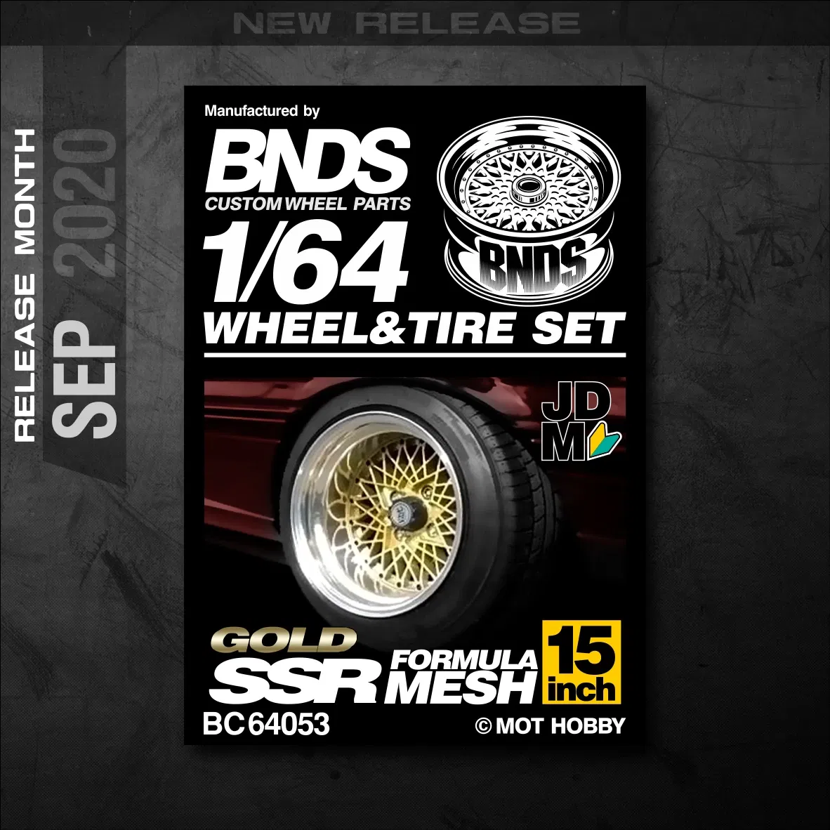 Color: Silver - 1/64 Alloy Wheels With Rubber Tires By BNDS Assembly Rims Modified Parts for Model Car Refitted VIP Style No.64053-64088