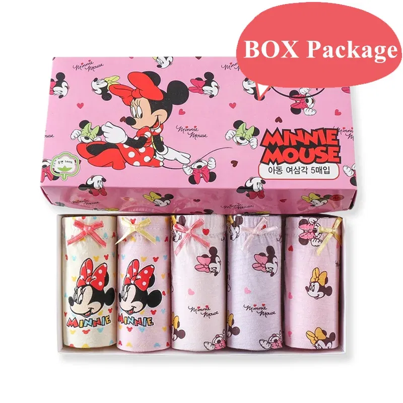Color: Orange, Kid Size: 4 - 5 Pack Girls Cotton Briefs With Exquisite Box, Queen Elsa Kids Soft Girls Panties, Princess Cartoon Children's Underpants 2-14T