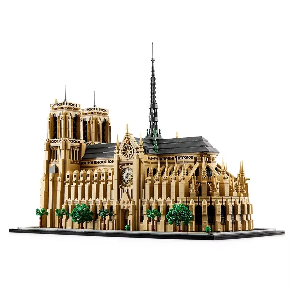 Color: Wood, Size: S - Kalein 4383pcs Notre Dame Cathedral Building Model Building Blocks Adult Collection Set Toys for Boys and Girls Birthday Gifts