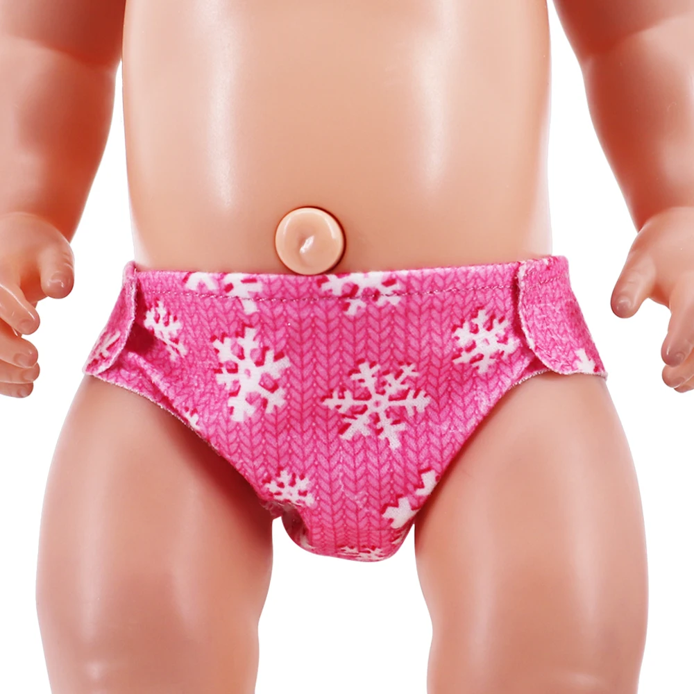 Color: Blue - Reborn Doll Panties,Cute Pattern Underwear Panties Accessories Fits 43Cm Newborn Baby Doll,18 Inch American Girl Doll,Girl Gifts