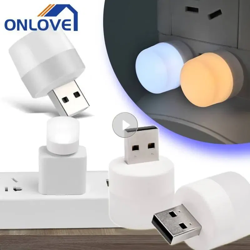 Emitting Color: Dark green, Ships From: CHINA - Mini USB Desk Lamp Bulb Eye Protection LED Night Light Gift Charging USB Small Round Book Lamp Christmas Bedroom Decoration