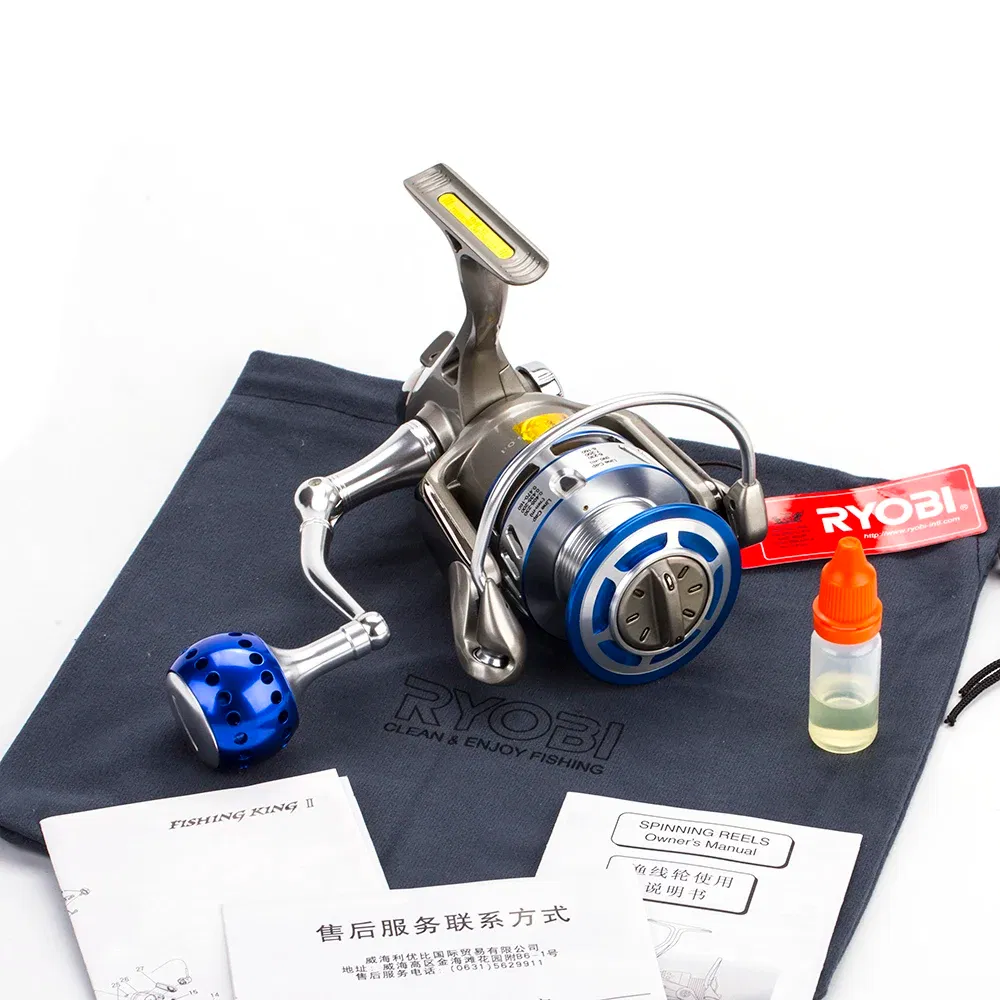 Color: Silver, Ships From: CHINA, Bearing Quantity: 7, Spool Capacity: 8000 Series - RYOBI FISHING KING ?… ?…? ?…? Reels Spinning Wheel 6+1BB Gear Ratio 5.0:1/5.1:1 Drag 2.5-10kg Fishing Coil