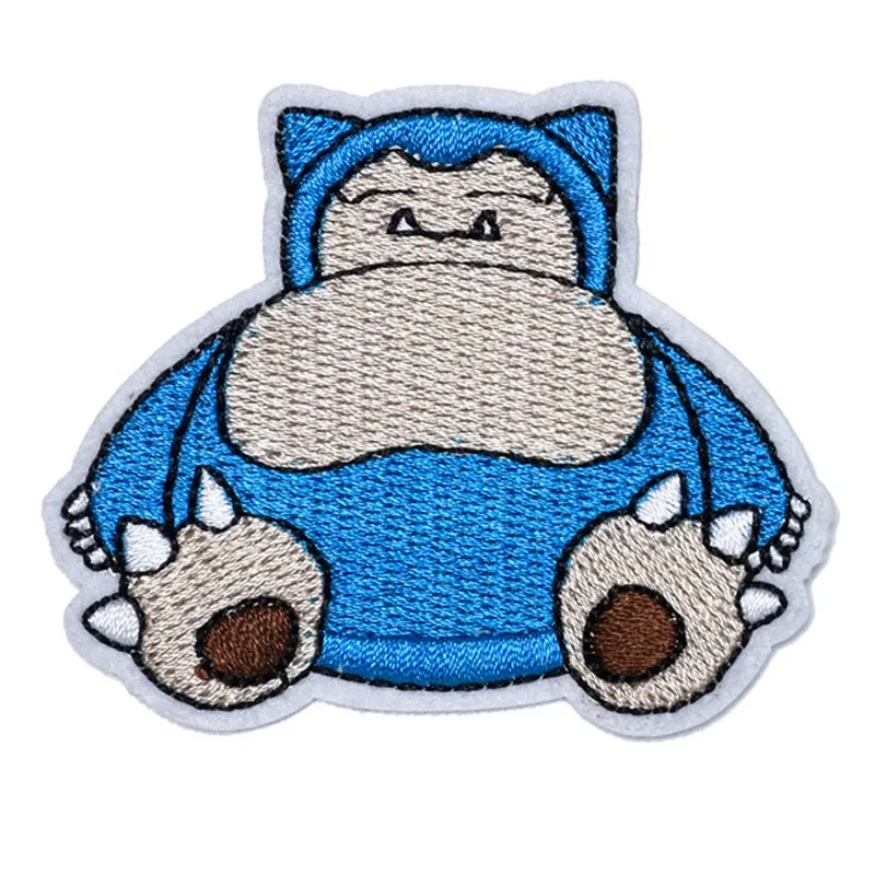 Color: Antique Brass - Kawaii Animals Patch Anime Game Embroidered Patches For Clothing DIY Iron on Patches For Clothes Cartoon Patch Stickers