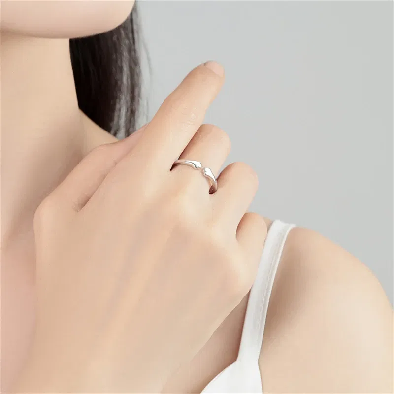 Gem Color: Blue - Real 925 Sterling Silver Ring Simple round Inlay Zircon Fit Charming Bracelets Women DIY Engagement Gifts Exquisite Jewelry