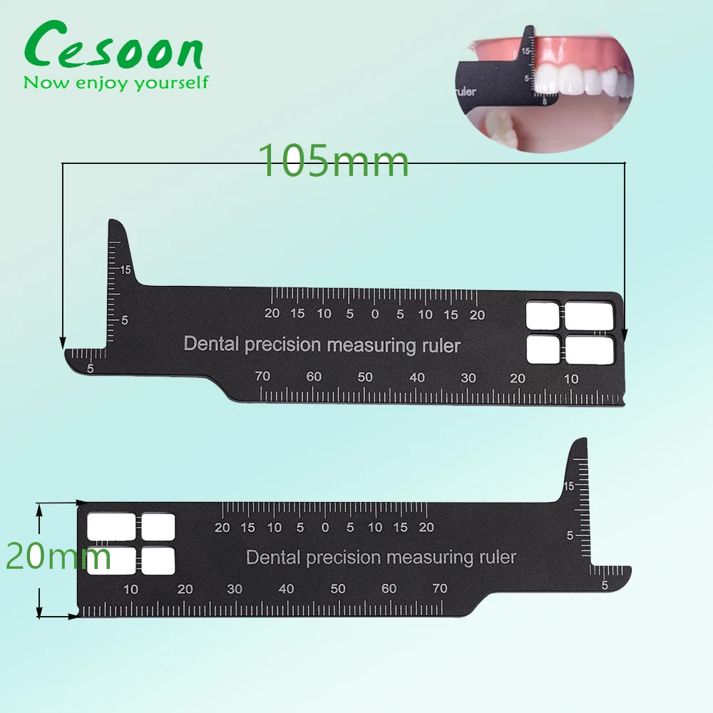 Dental Precision Measuring Ruler Span Scale Dentist Tools For Photography Endodontic Instruments Dentistry Laboratory Materials
