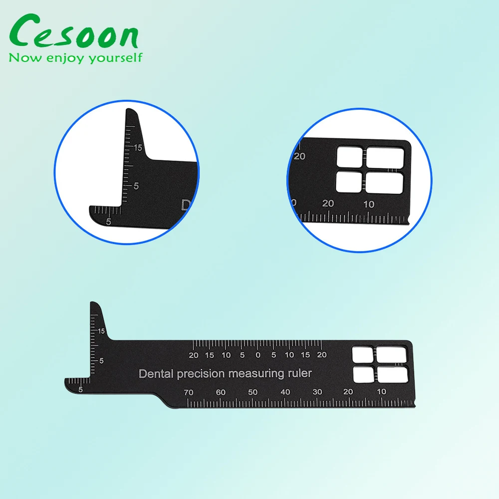 Dental Precision Measuring Ruler Span Scale Dentist Tools For Photography Endodontic Instruments Dentistry Laboratory Materials