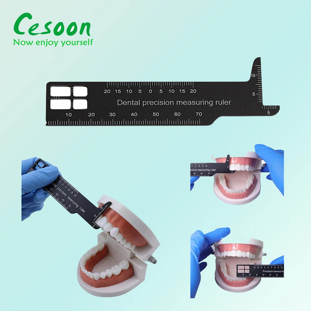 Dental Precision Measuring Ruler Span Scale Dentist Tools For Photography Endodontic Instruments Dentistry Laboratory Materials