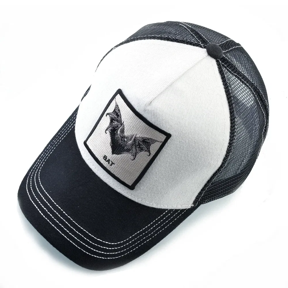 Color: Black - Baseball Cap With Bat Embroidery Four Seasons Snapback Trucker Caps Men Women Fashion Hip Hop Baseball Hat Outdoor Visor Caps