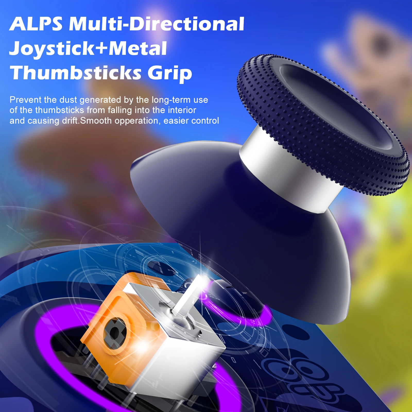 Color: Black - INE Neptune Mechanical Joypad for Swtich/Lite/OLED with Auto-fire Turbo Macro ALPS Analog Thumb Stick Motion Sensor