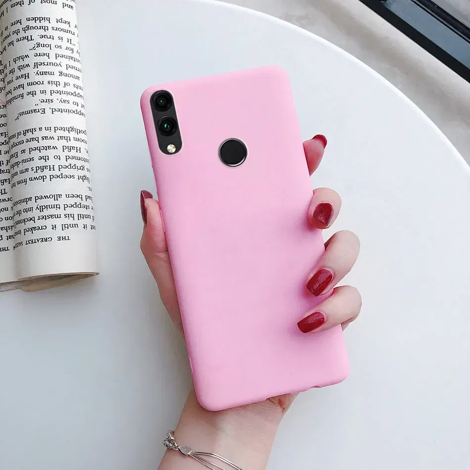 Color: black, Material: Other - Matte Soft Fundas for Huawei Honor 8X 8A 8C 8S 9 9A 9X 9C 9S 10 10X 20 lite 20S Mate 10 20 lite Mate 20 Pro Silicone Phone Cases