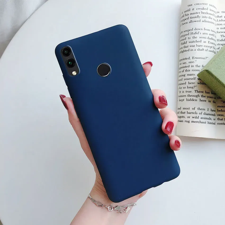 Color: black, Material: Other - Matte Soft Fundas for Huawei Honor 8X 8A 8C 8S 9 9A 9X 9C 9S 10 10X 20 lite 20S Mate 10 20 lite Mate 20 Pro Silicone Phone Cases