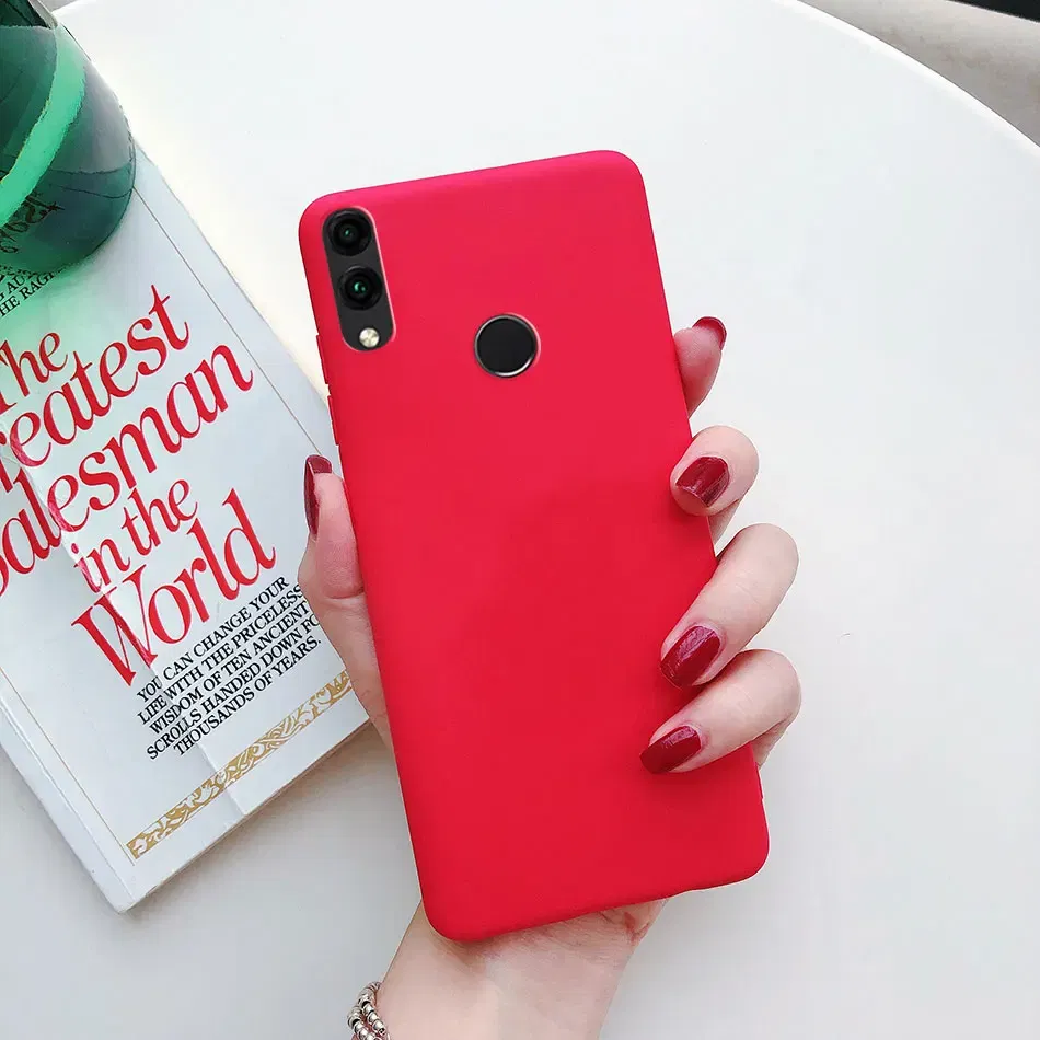 Color: black, Material: Other - Matte Soft Fundas for Huawei Honor 8X 8A 8C 8S 9 9A 9X 9C 9S 10 10X 20 lite 20S Mate 10 20 lite Mate 20 Pro Silicone Phone Cases