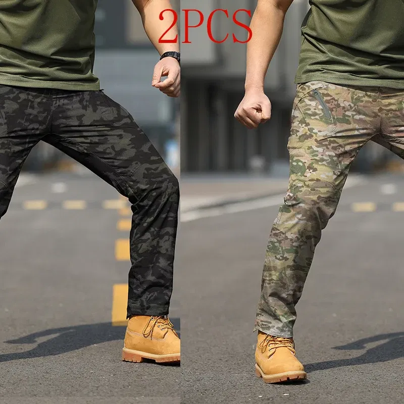 Color: Lavender, Size: 5XL - Archon X9 Tactical Pants Slim Fit Waterproof Camouflage Training Pants Spring Autumn Breathable Waterproof Overalls Loose Wear