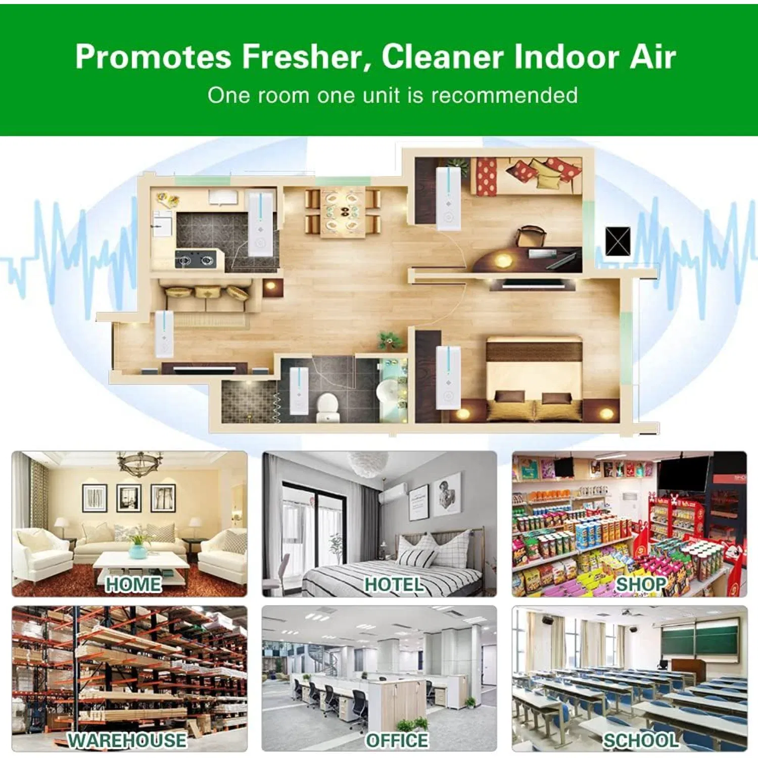 Ships From: CHINA - Small household plug-in air purifier, -saving, silent portable air purifier suitable for homes, bathrooms, living rooms, bedroom