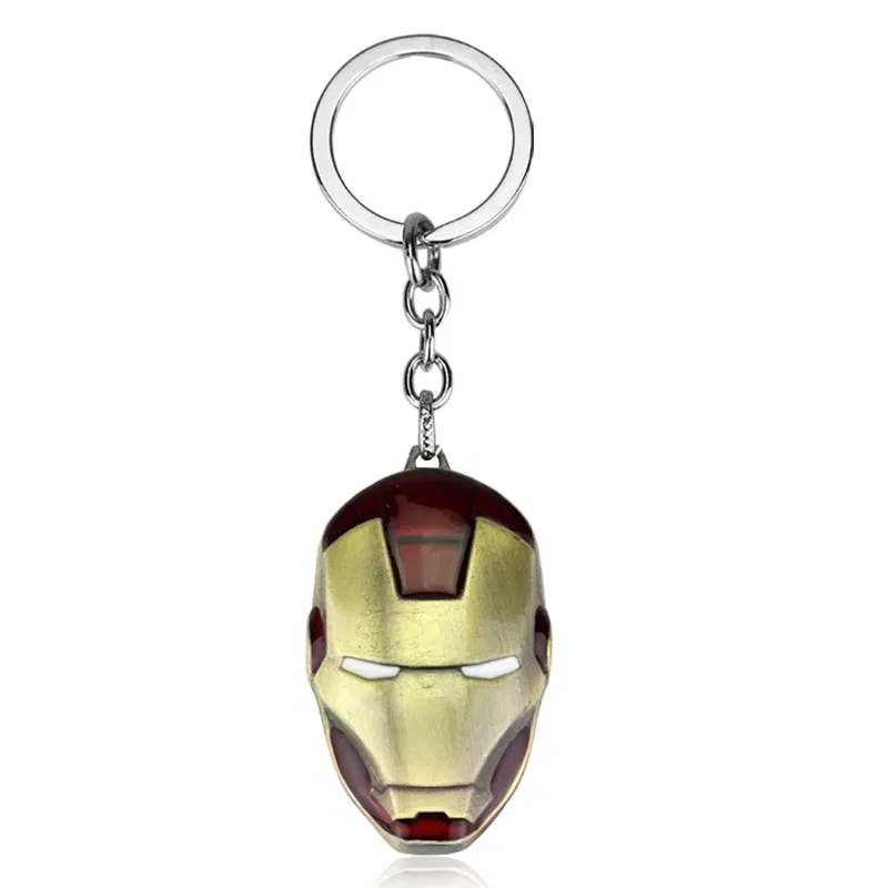 Color: green, Ships From: CHINA - The Avengers Superhero Iron Man Keychain Marvel Jewelry Car Key Holder Accessories Men Backpack Keyring Accessories for Fan Gift