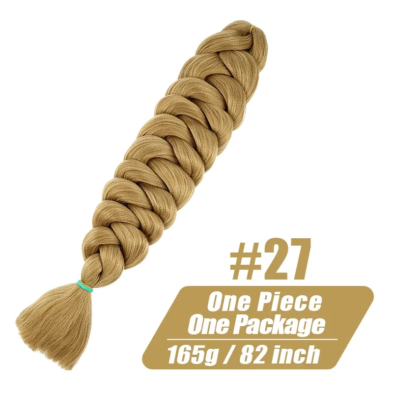 Color: NC/4HL, Stretched Length: 32inches, Ships From: CHINA, Bulk Buy: 3Pcs/Lot - Synthetic Braiding Hair Wholesale 82Inch 165g Ombre Braiding Hair Packs Jumbo Braid Hair For Women DIY Hairstyle Blue Grey