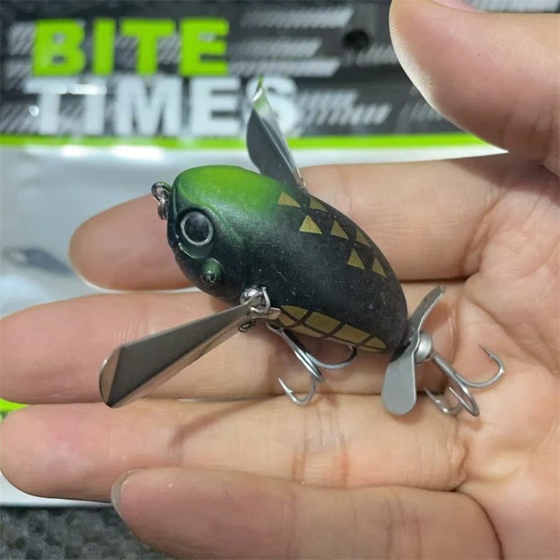 Color: Red Wine - luretv Japanese JACKALL SAME STYLE MICRO POMPADOUR Small Water Cicada 6.5g