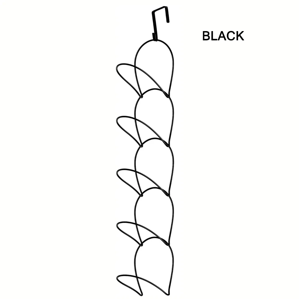 Color: black - 10 Pack wig Holder Organizer Closet Hanging Baseball Cap Display Storage Rack for Scarves Handbags Hanging Hook wig tool