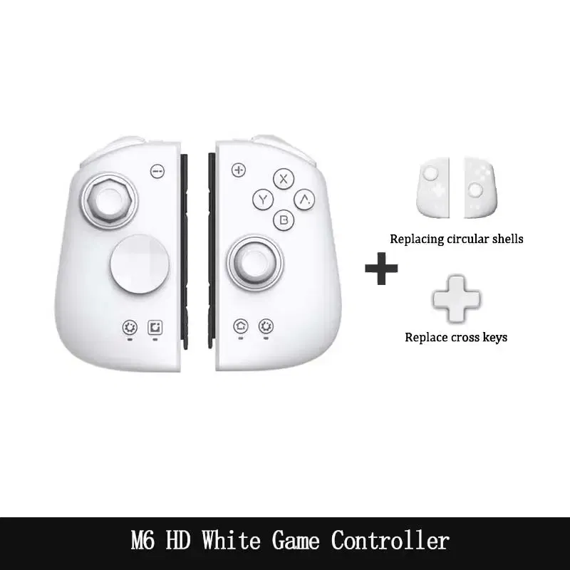 Bundle: Bundle 1, Color: pink, Ships From: CHINA - New! M6s Gemini 2 Gamepad Console for Nintendo Switch Joy-con Game Handle Grip Bluetooth Wireless Controller for Switch OLED