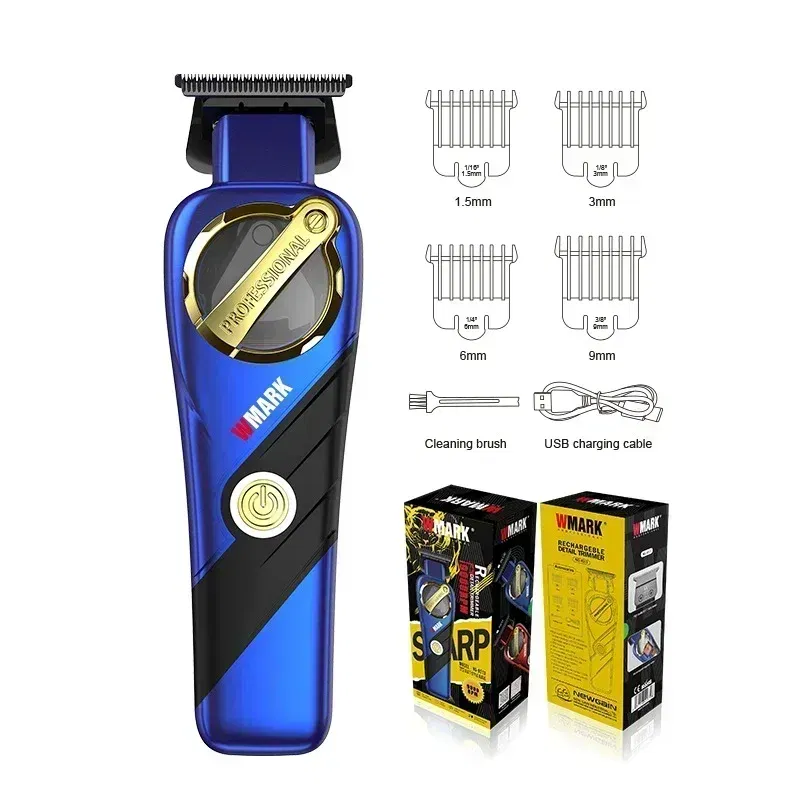 Color: PURPLE - WMARK 9213Hair Clipper for men,Hair Trimmer,Magnetic levitation motor,high speed 9000rpm,Beard Trimmer,DLC Blade