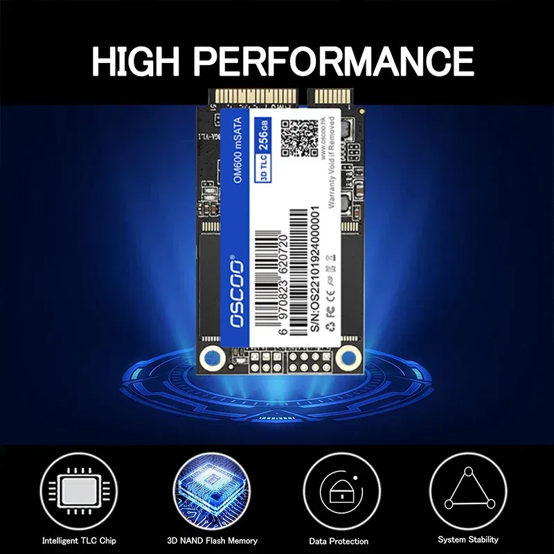 SSD Capacity: 256GB - mSATA SSD 128GB 256GB 512GB 1TB SATA Internal Solid State Hard Drive 6Gbps 3D NAND SSD For Desktop Laptop