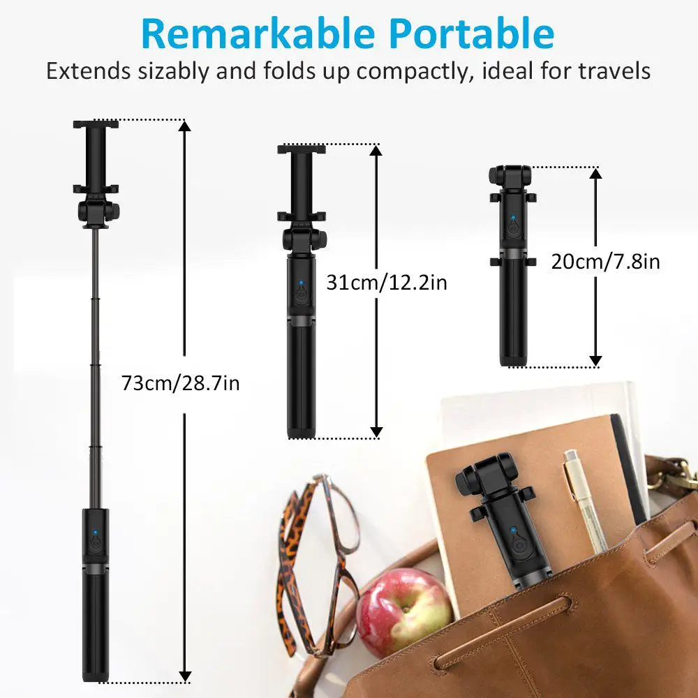 Color: Black - Mobile Phone Selfie Stick Tripod Stand Holder For iPhone 15 Pro Max 14 Xiaomi Redmi Huawei Honor Samsung Smartphone Accessories