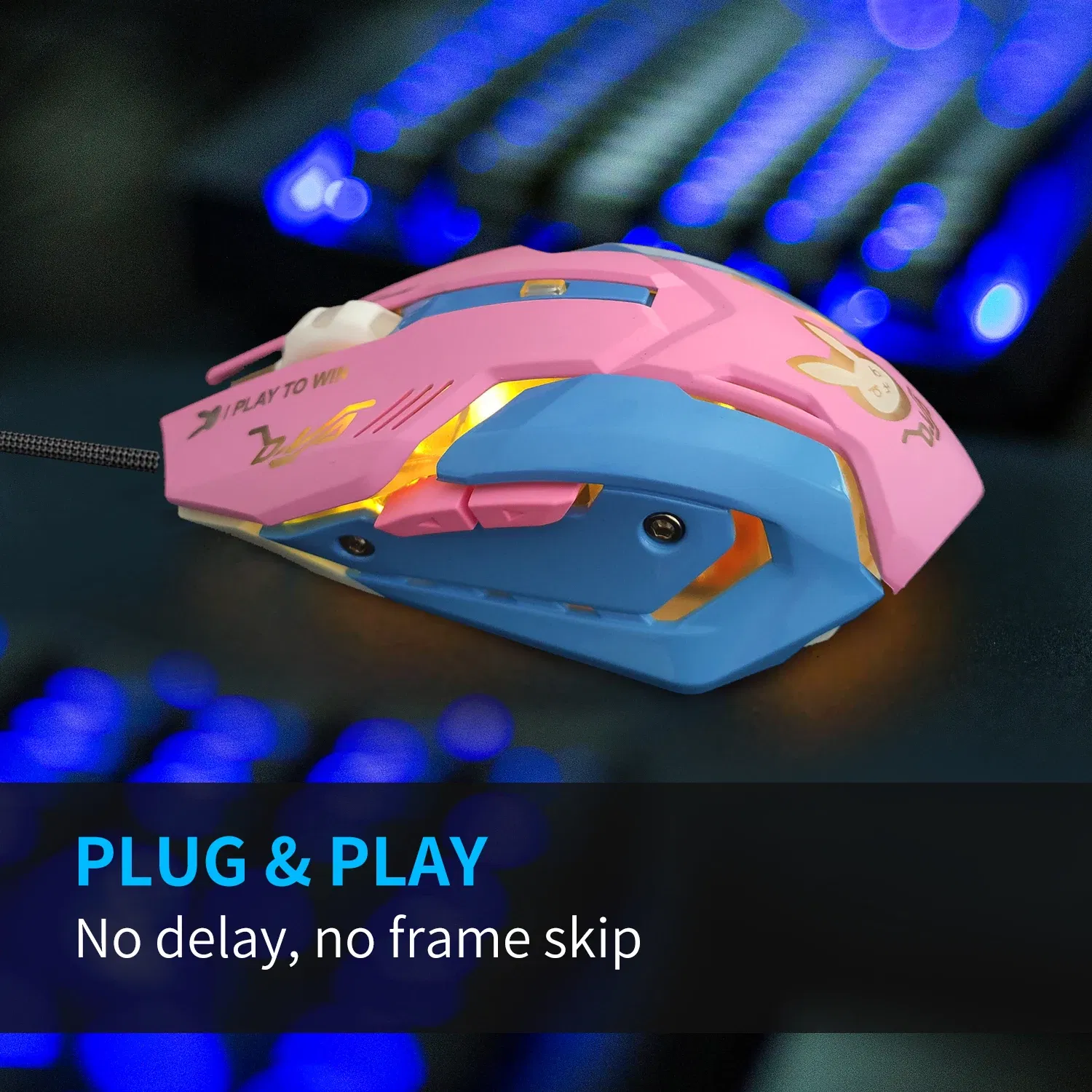 Color: Red - 2400DPI Gaming Mouse Color Backlit Silent Mouse USB Wired Gaming Mouse Pink Computer Professional for Lol Data Laptop