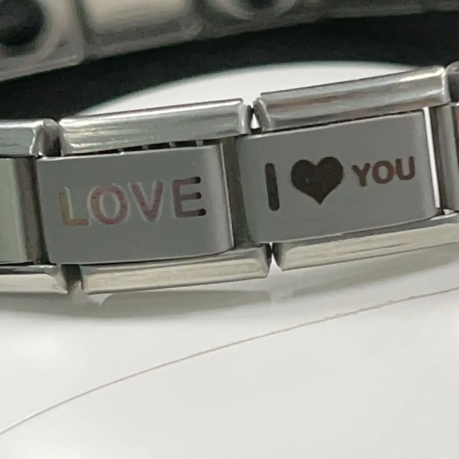 Metal Color: cobalt violet, Main Stone Color: WHITE - New DIY Italian Charm 9mm Module Bracelet 26 English letter Stainless Steel Elastic Bracelets for Men and Women Gift