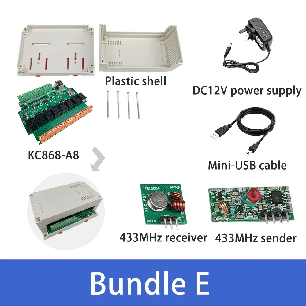 Bundle: Bundle2, Ships From: CHINA - New! Kincony A8 Smart Home Automation Module Controller WiFi Ethernet Relay ESP32 RF Remote Dimmer Switch MQTT TCP Web HTTP