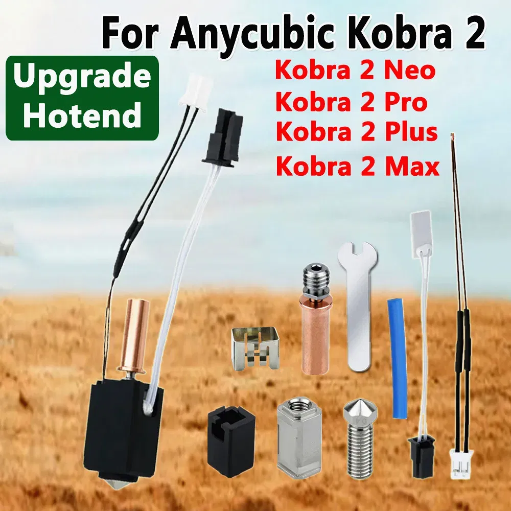 Hotend for Anycubic Kobra 2 Kobra 2 Neo/Pro/Plus/Max Kit Upgrade Hot End 3D Printer Parts 24V 60W Heating Tube Thermistor Hotend
