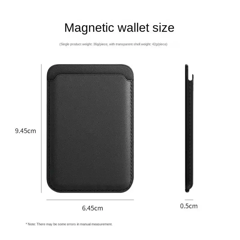 Material: leather, Color: Sky blue - Magsafe Series Magnetic Leather Card Holder Wallet Case for iPhone 15 14 Plus 13 12 Pro Max
