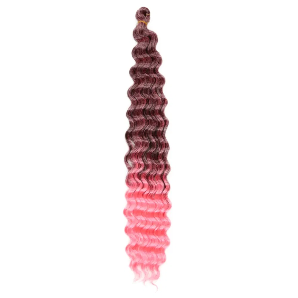 Color: Pink, Ships From: CN, Stretched Length: 22inches, Bulk Buy: 1Pcs/Lot - 22-28 Inch Freetress Deep Twist Crochet Hair Natural Synthetic Braids Hair Ombre Crochet Braiding Hair Extensions Hair Expo City