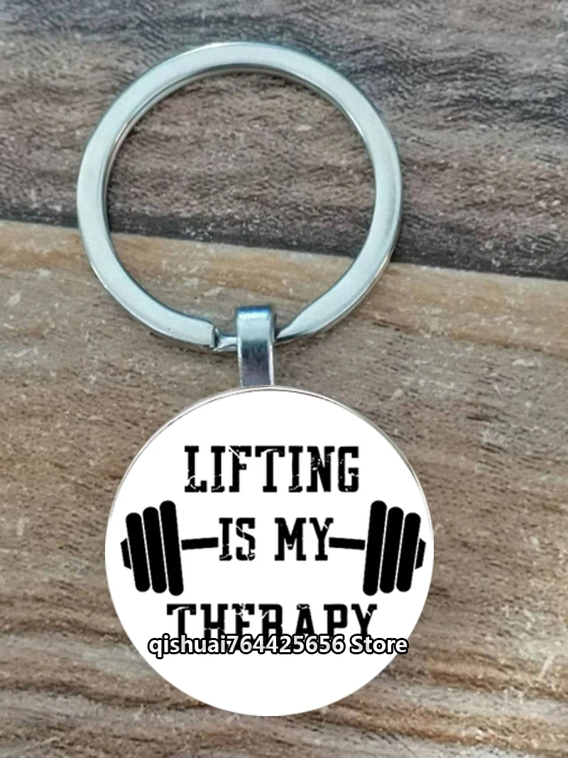 Color: light green - Gym Keyring Keychain Suitable For Bodybuilding Athletes Heavy Men Boys Bodybuilding Sports Unisex Men Tactical Rock Keyring Keyc
